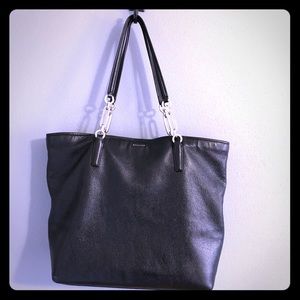Coach North-South tote - black leather
